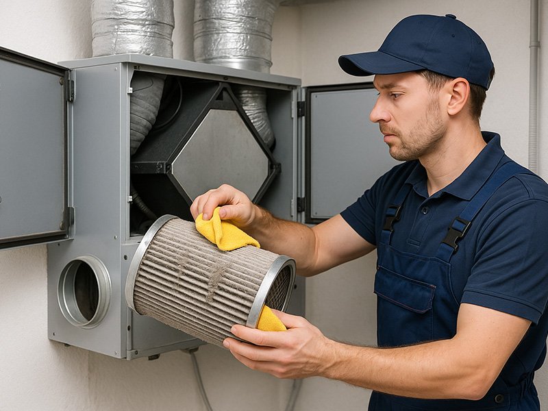 WTW-installatie onderhoud